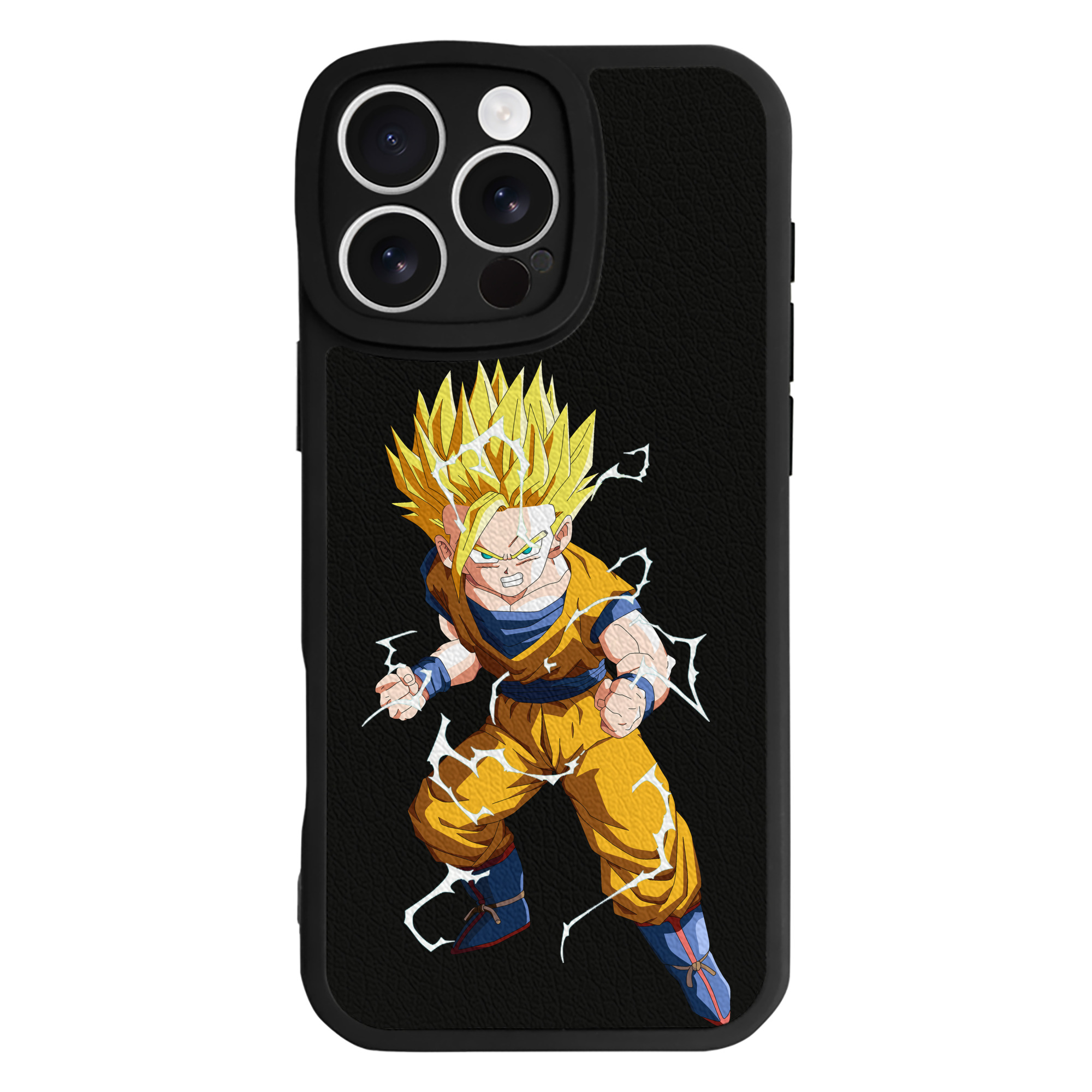 （画像用） ドラゴンボール 孫 悟飯（そんごはん）DRAGON BALL Son Gohan 【iPhone 16シリーズ対応】シリコンスマホケース（レザー調） 材質：シリコン